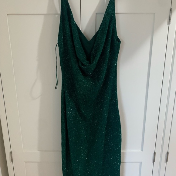 Forest green sparkly dress - Picture 3 of 3